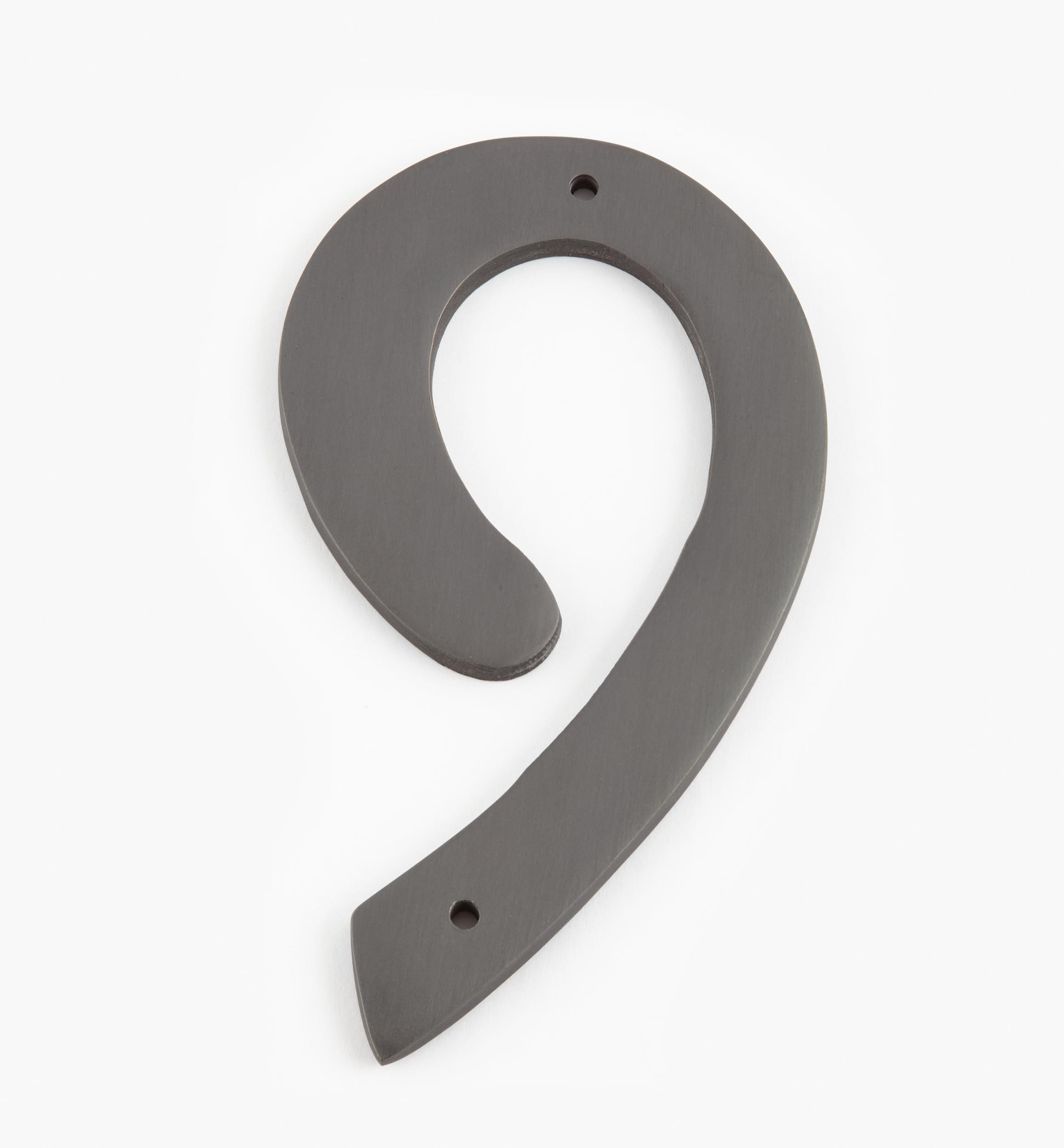 Script Cast Brass House Numbers