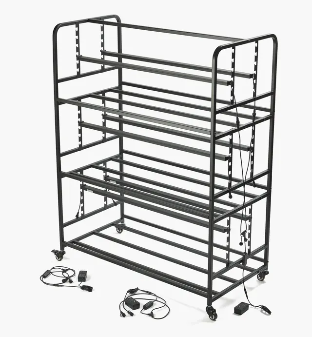 image of Lee Valley Three-Tier LED Large Grow-Light Stand