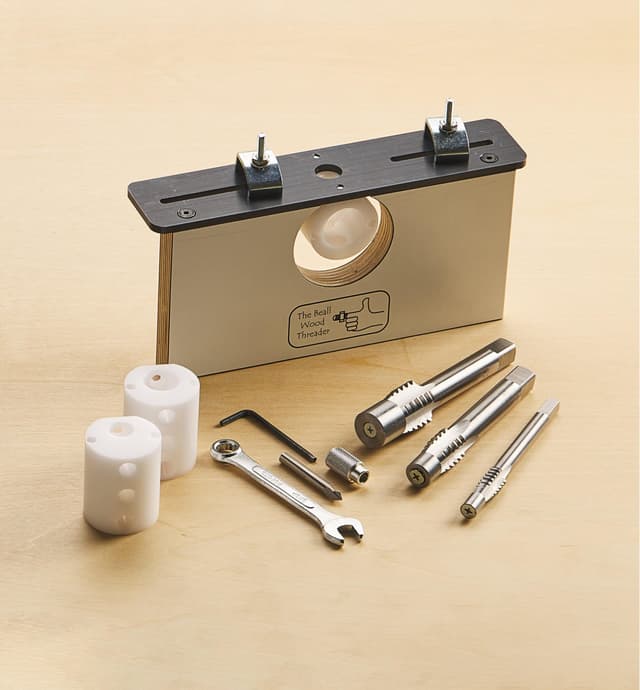 image of Ensemble de filetage pour bois Beall, 3 formats – 1/2 po, 3/4 po, 1 po