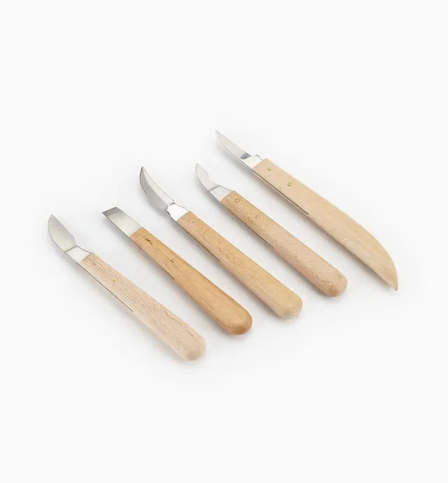 image of Set of 5 German Chip Carving Knives