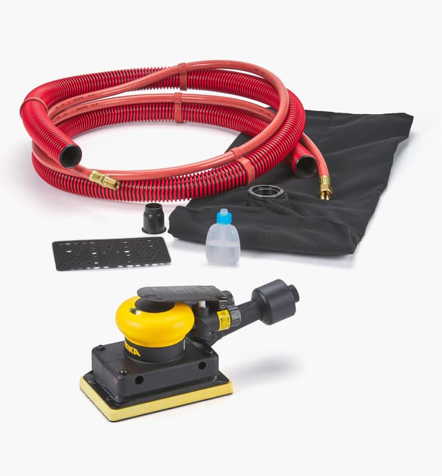 image of Mirka 3" × 5" Pneumatic Sander with Self-Generating Vacuum, 3mm Orbit