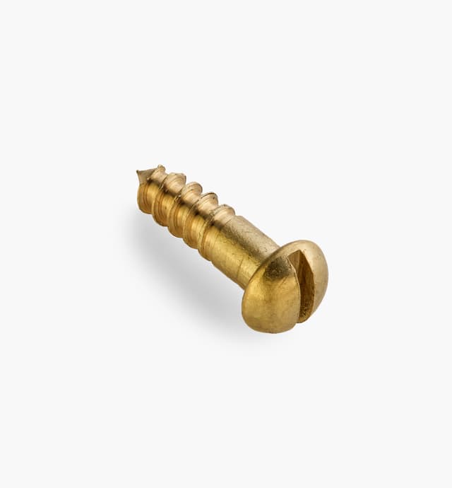image of 5/8" #8 Round-Head Brass Screws