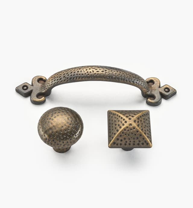 image of Solid Brass Dimpled Hardware