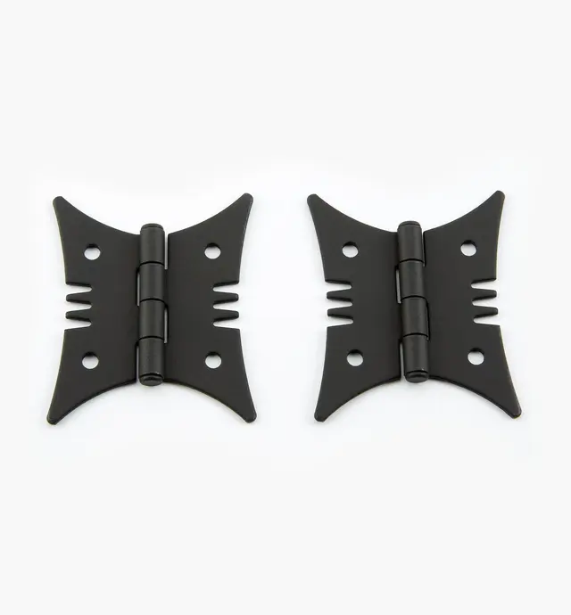 image of “Forged Iron” Butterfly Hinges