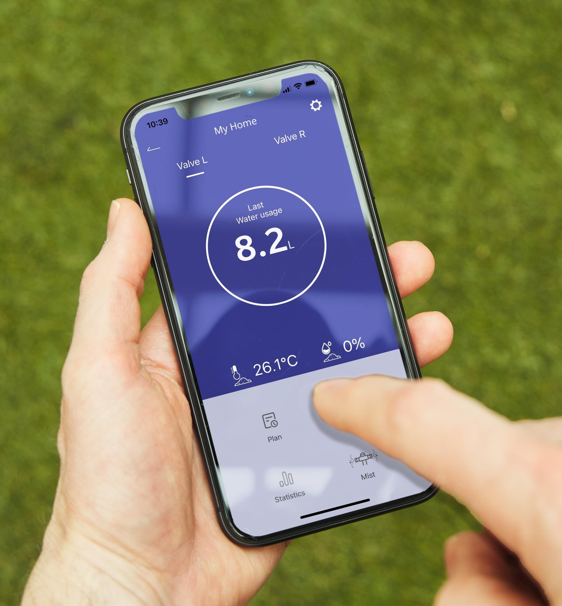 Borne et minuterie d'arrosage Wi-Fi à deux zones