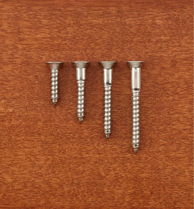 image of Vis à tête fraisée no 8 en acier inoxydable 316
