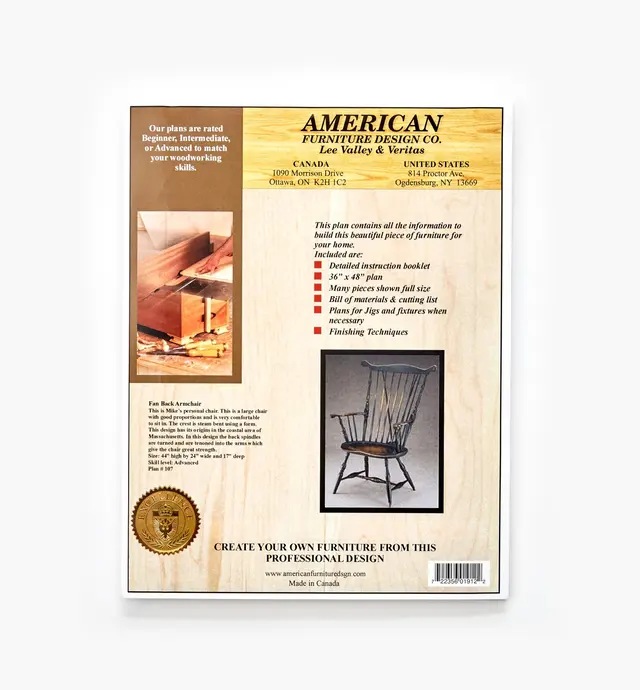 image of Fan-Back Armchair Plan