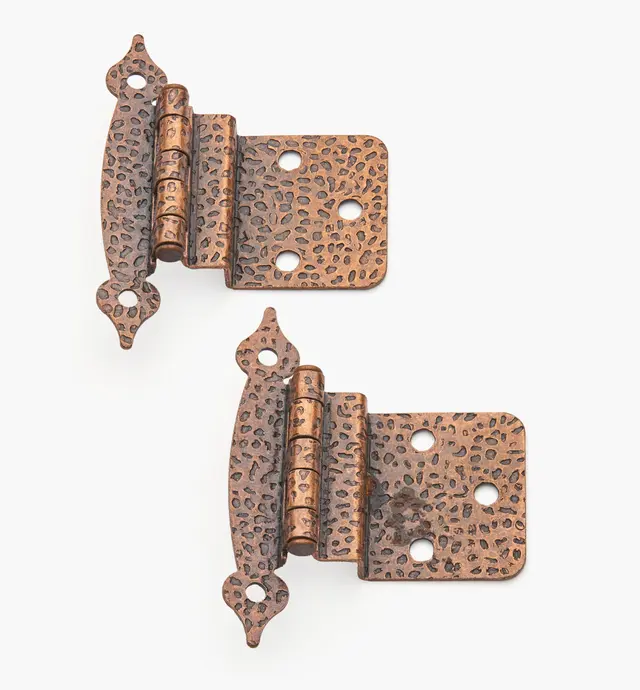 image of Antique Copper 3/8" Offset Hinges