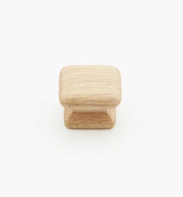 image of Squared Wood Flat Knobs