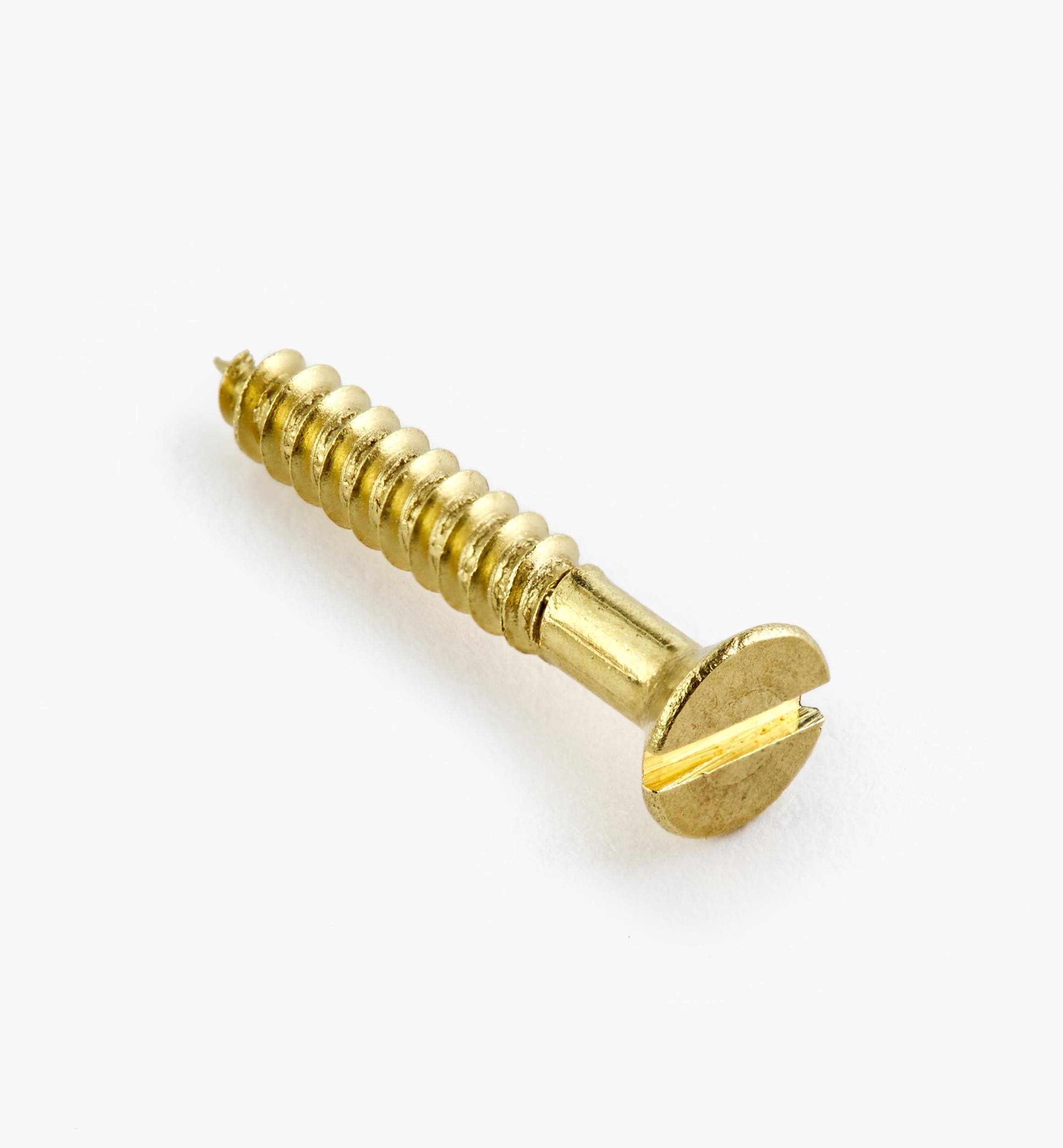 8" # Flat-Head Brass Screws
