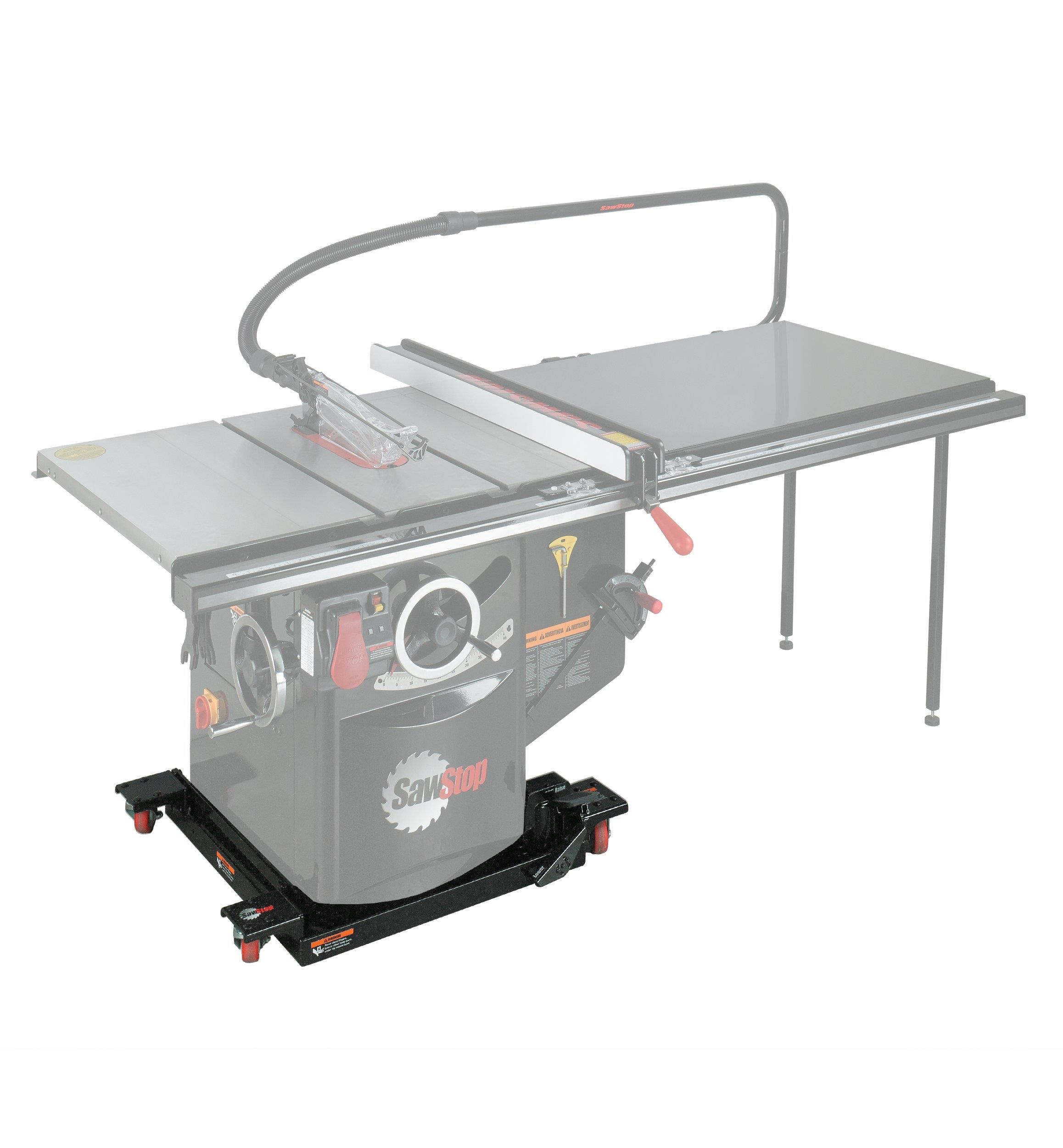 Base mobile pour banc de scie industriel SawStop