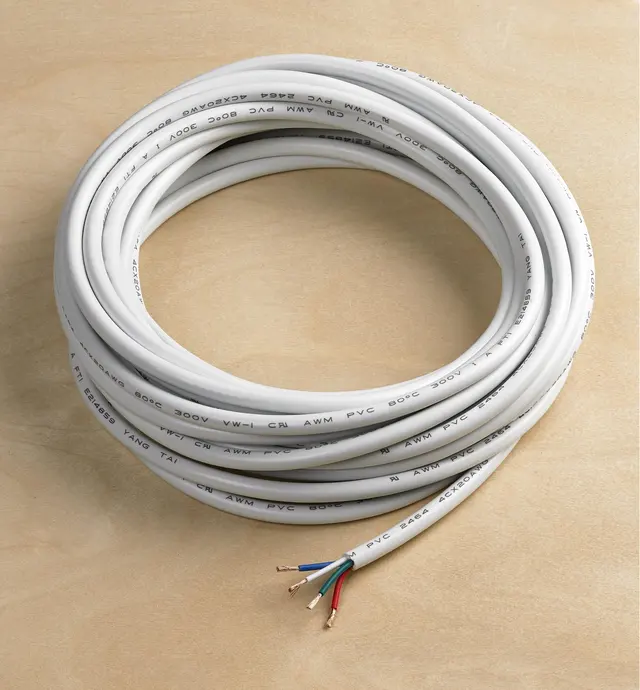image of 20 ga. Four-Conductor In-Wall Wire for Color-Controlled (RGB) LED Lighting (12V)