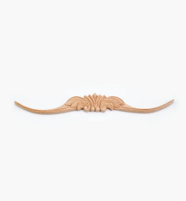 image of 14 3/4" Hand-Carved Horizontal Appliqué