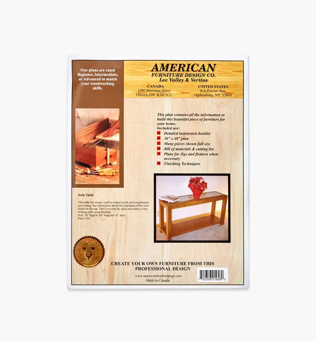 image of Sofa Table Plan