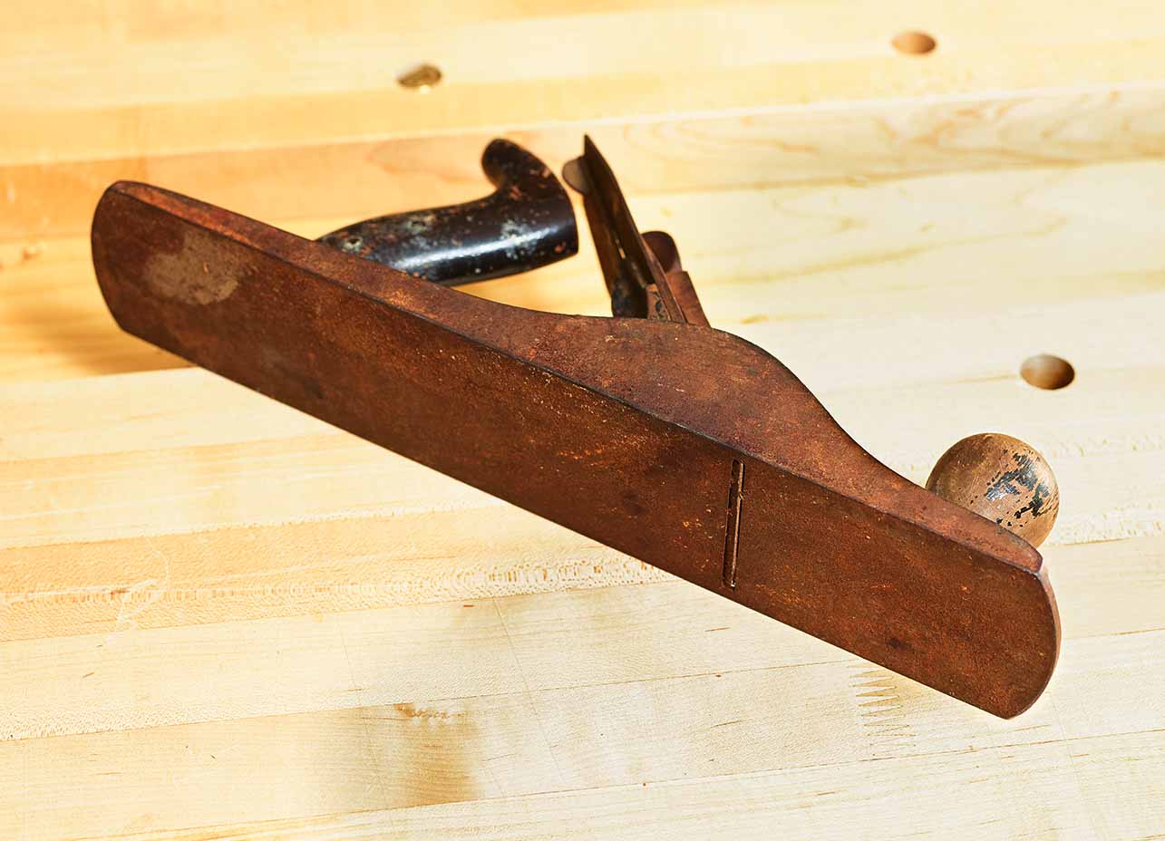 Rabot De Tonnelier Ancien, Outil En Bois Et Fer, Fabrication Française