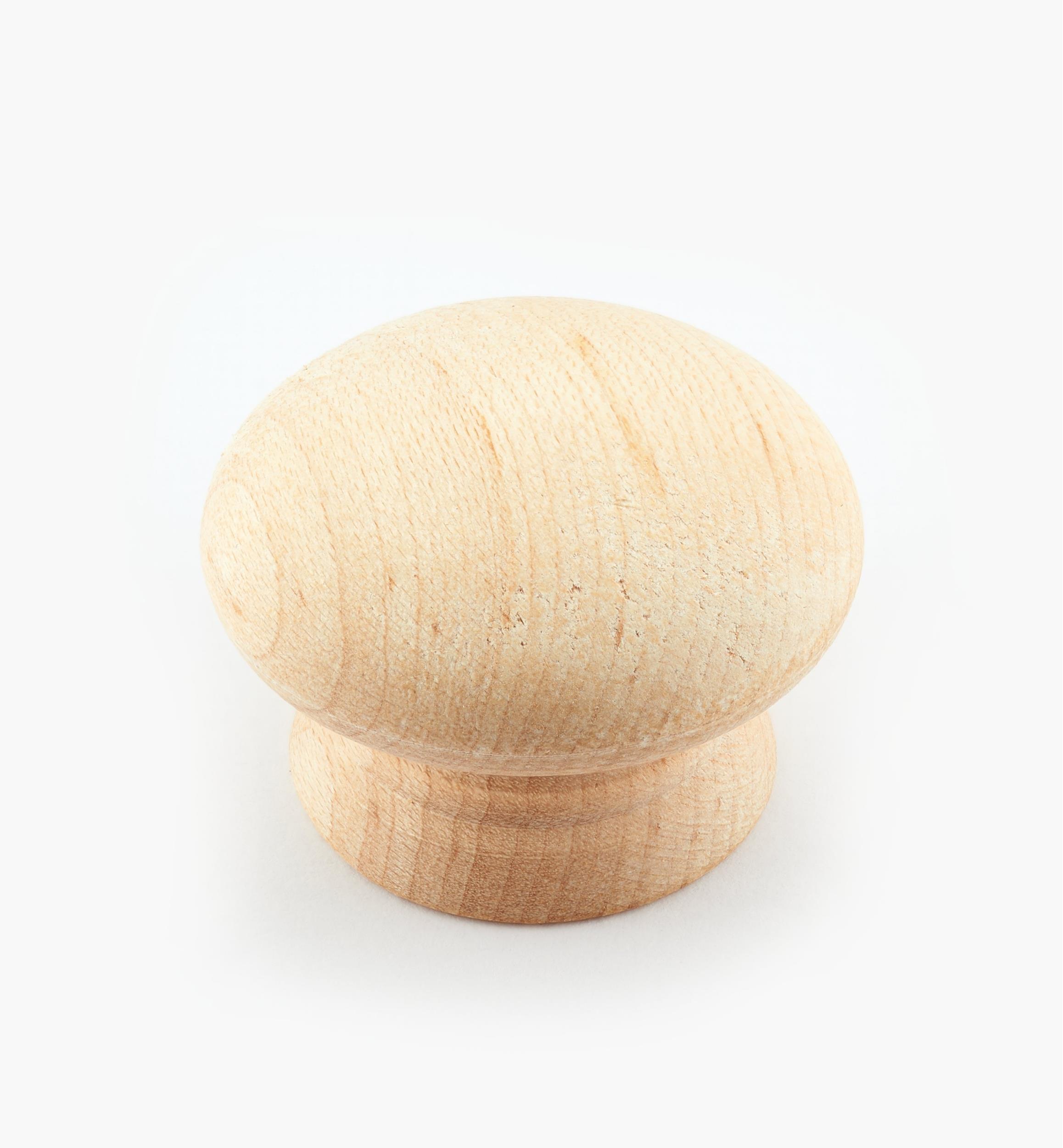 Bouton en bois brut
