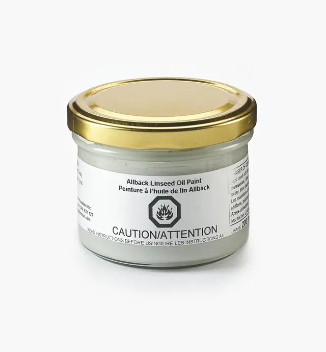 image of Allbäck Silver Gray Linseed Oil Paint
