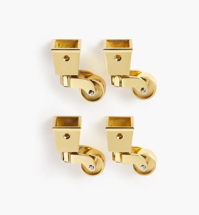 image of Square Brass Cup Casters