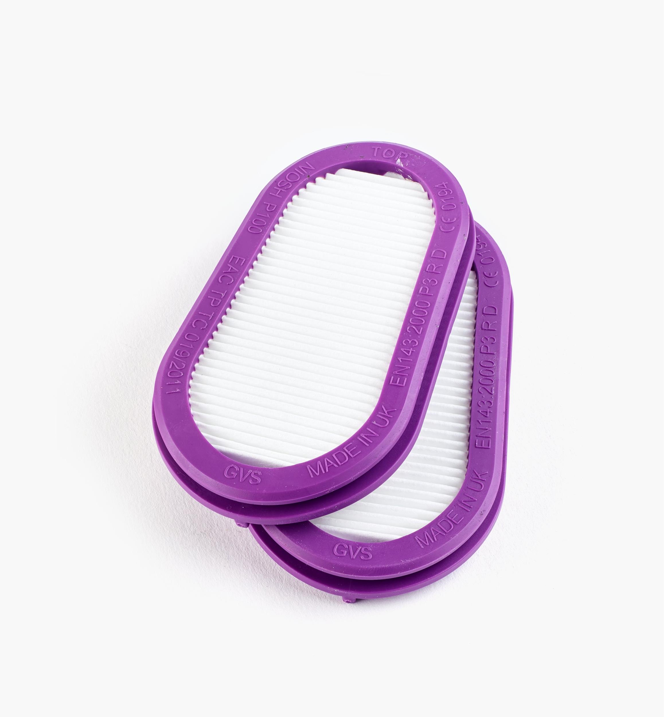 Filtres de remplacement pour masque antipoussière étroit Elipse