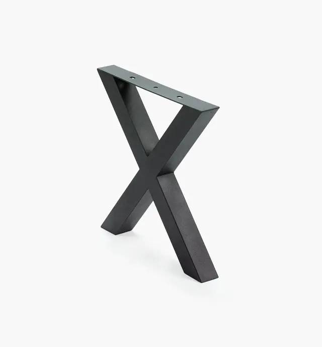 image of 400mm Steel X-Shape Table Leg