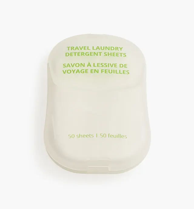 image of Savon à lessive de voyage en feuilles