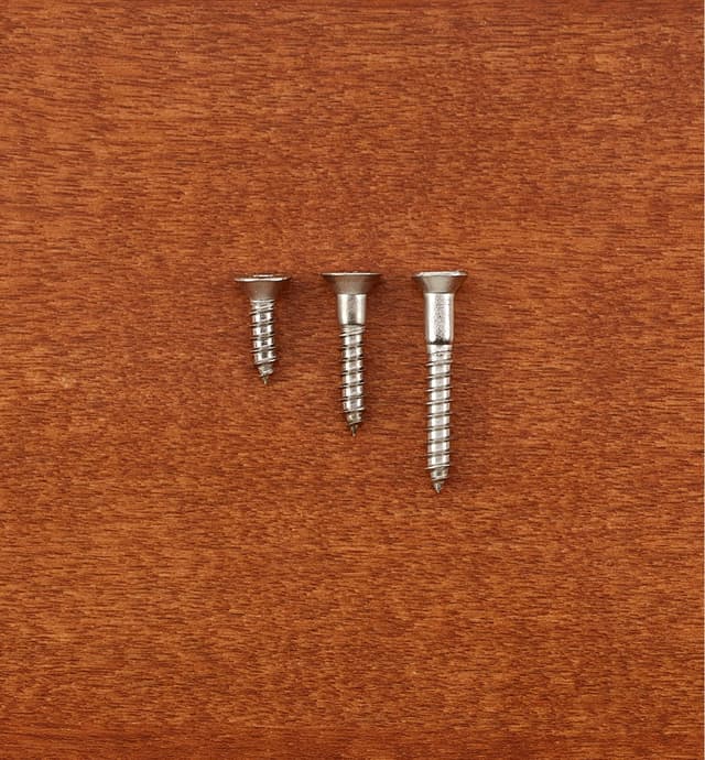 image of Vis à tête fraisée no 6 en acier inoxydable 316