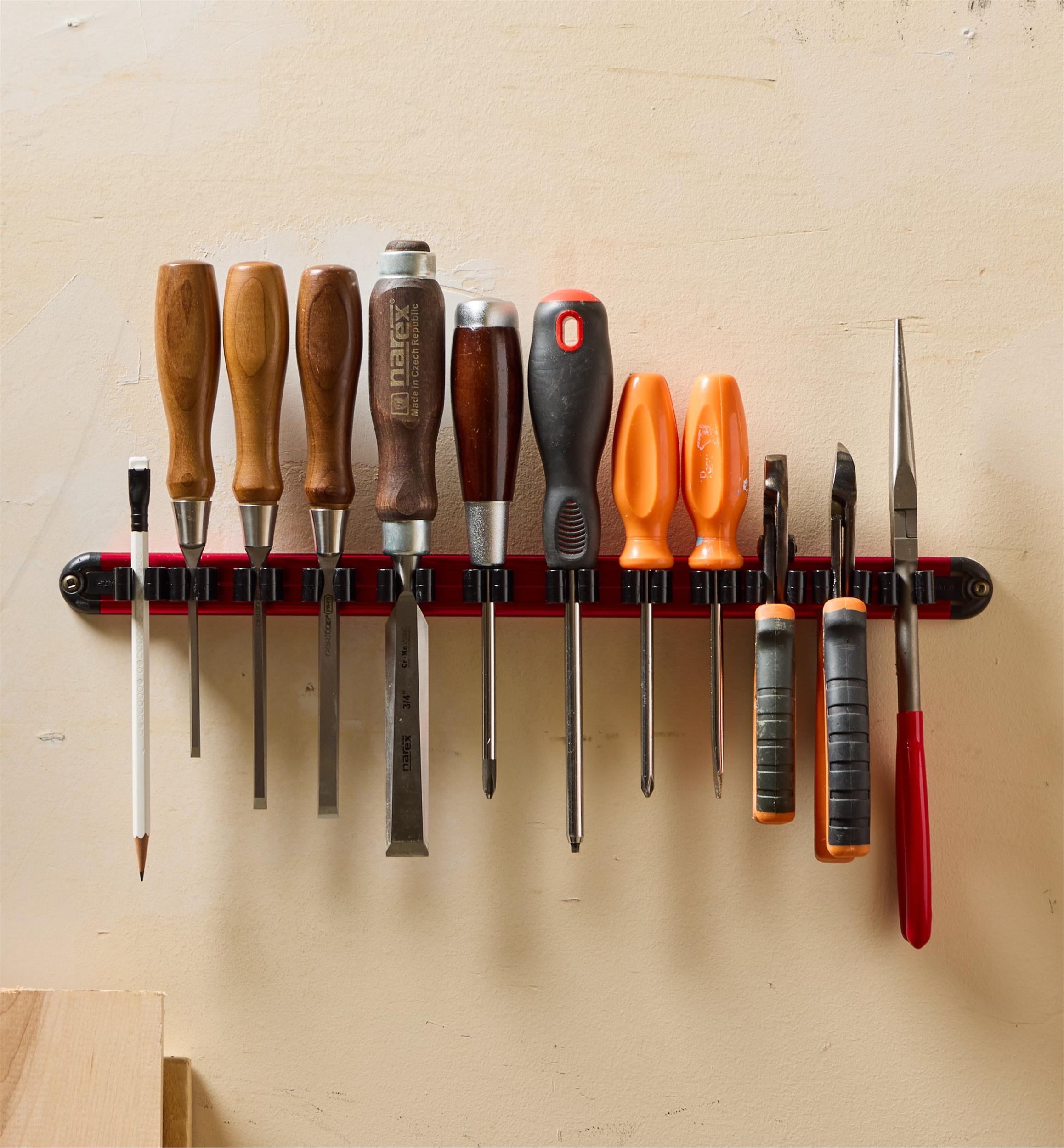 Porte-outils mural en aluminium
