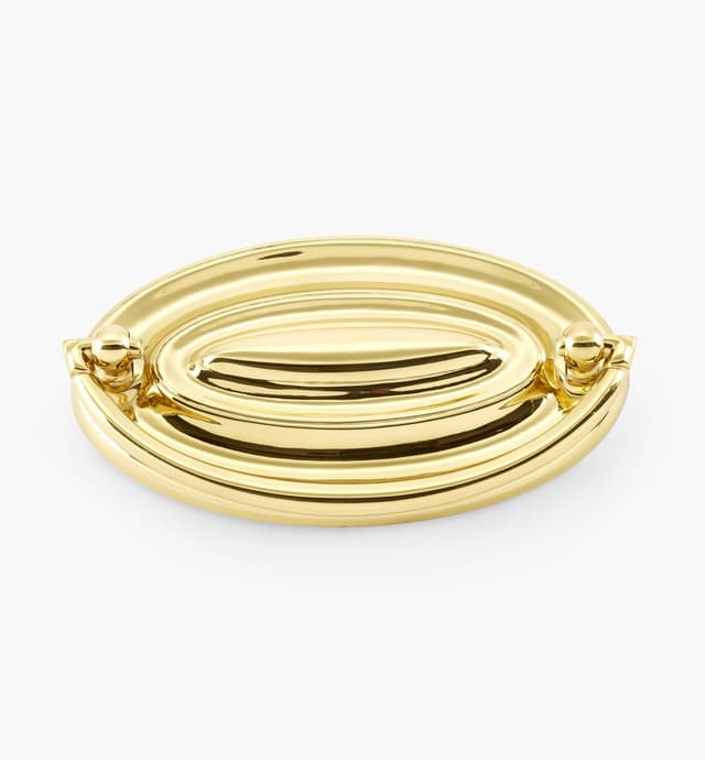 image of Poignée sur platine ovale de style américain antique