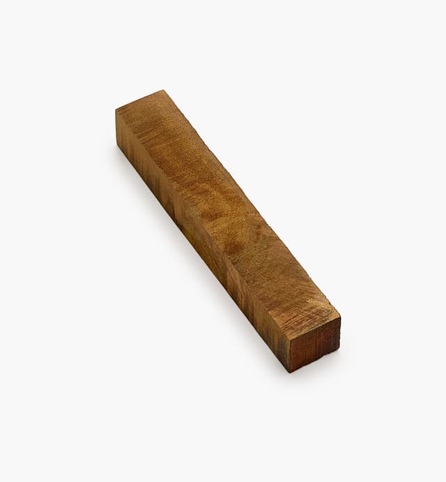 image of Yellow Dyed Maple Burl Pen Blank