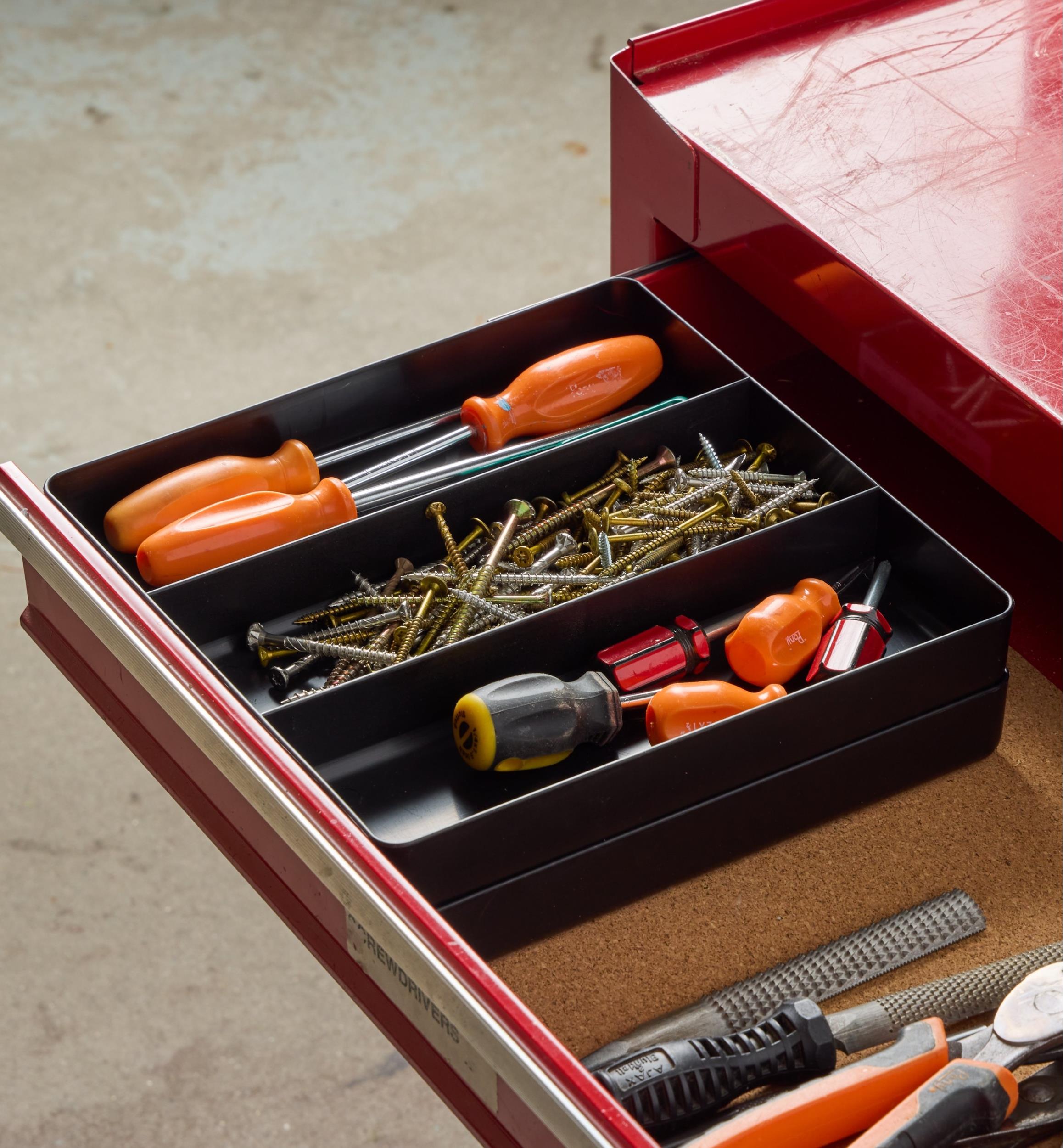 Plateau de rangement à 3 compartiments