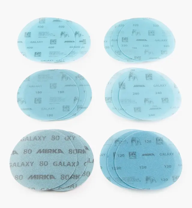image of 18-Pc. Sample Pack of Mirka 6" Galaxy Grip Discs