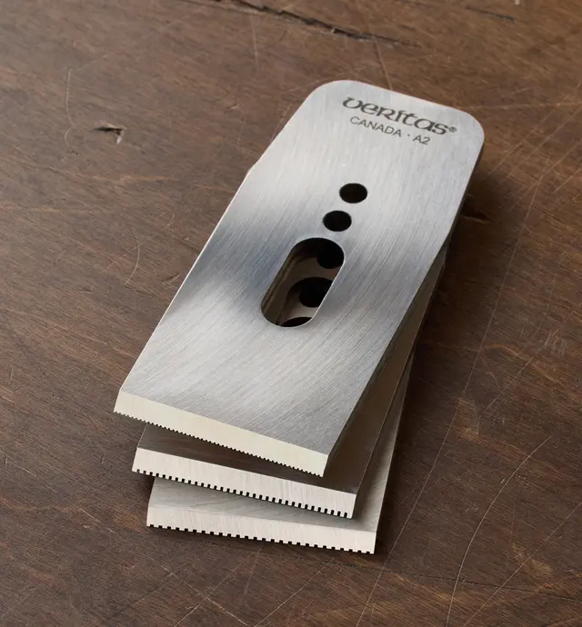 image of Veritas 2" Toothed Blades for Low-Angle Smooth Plane