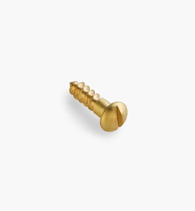 image of 1/2" #6 Round-Head Brass Screws