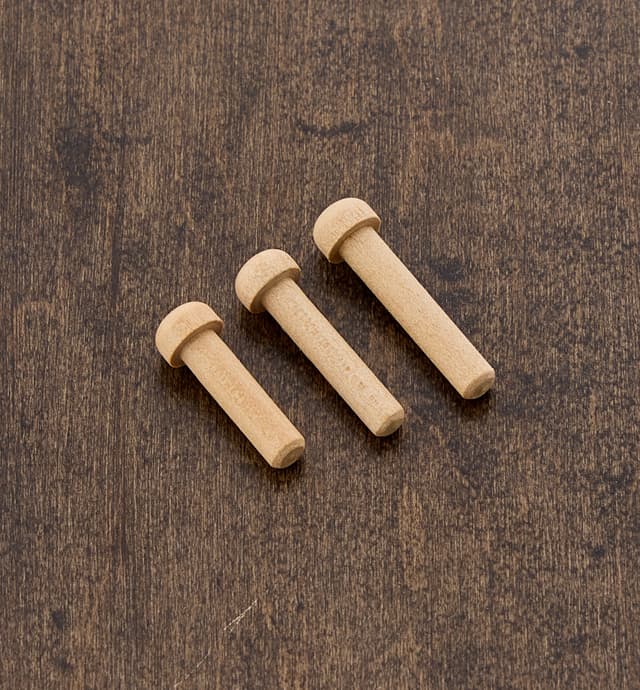 image of Medium Wooden Axle Pegs for Toy Vehicle Wheels