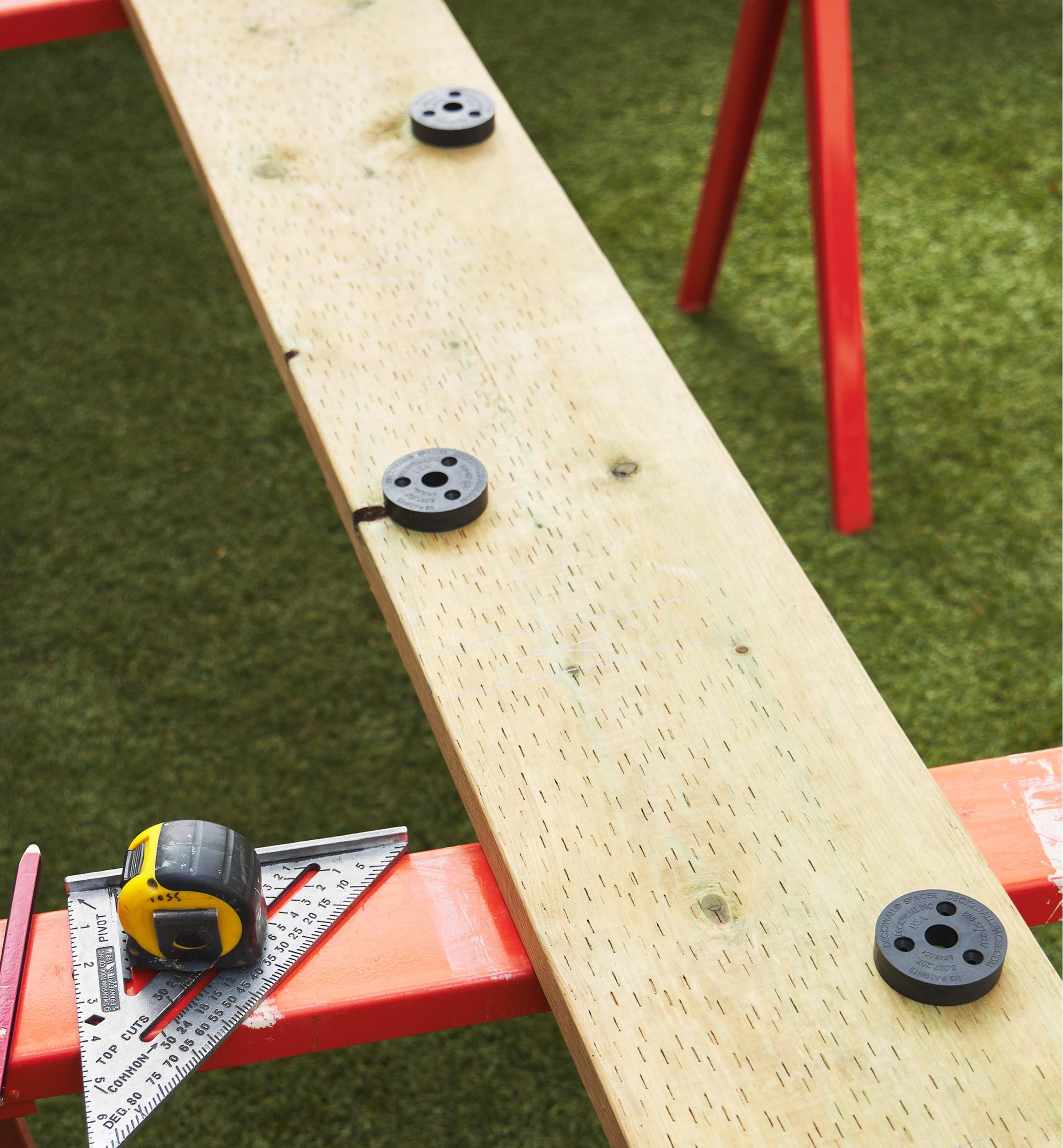 Cales d'espacement pour terrasse