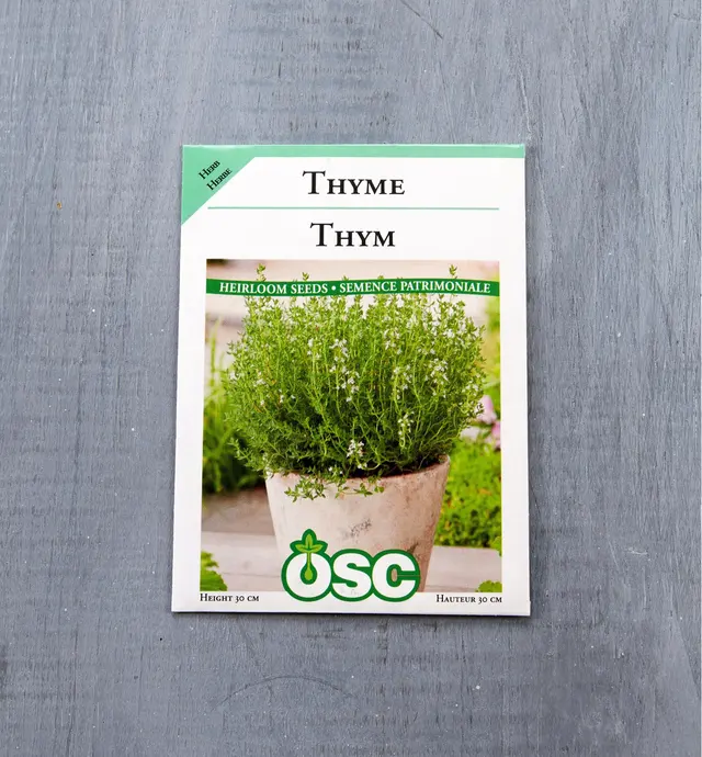 image of Sachets de semences de thym biologiques OSC