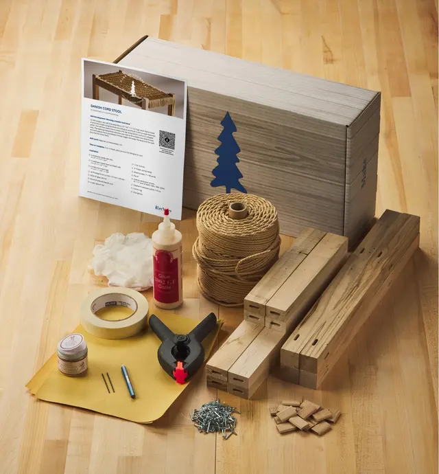 image of Make It Yourself Danish Cord Stool Kit