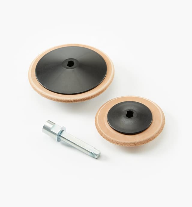 image of Tormek Profiled Leather Honing Wheel Set
