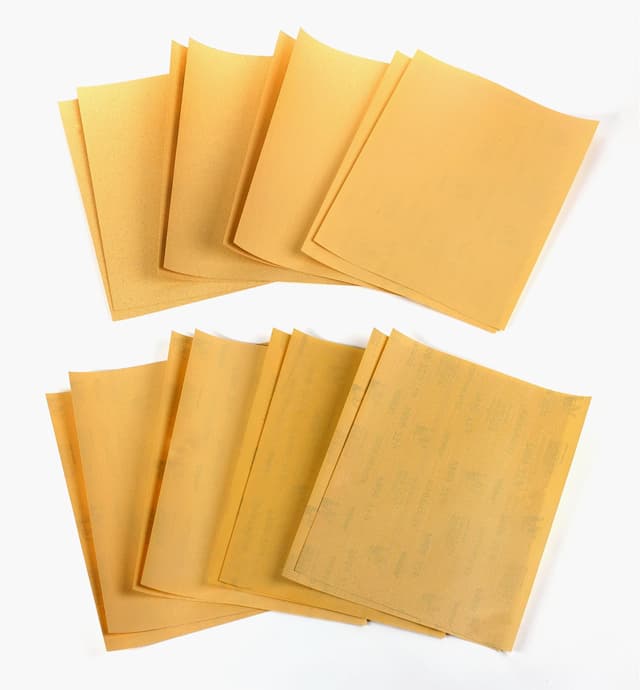 image of 16-Pc. Sample Pack of Mirka Gold Sandpaper Sheets