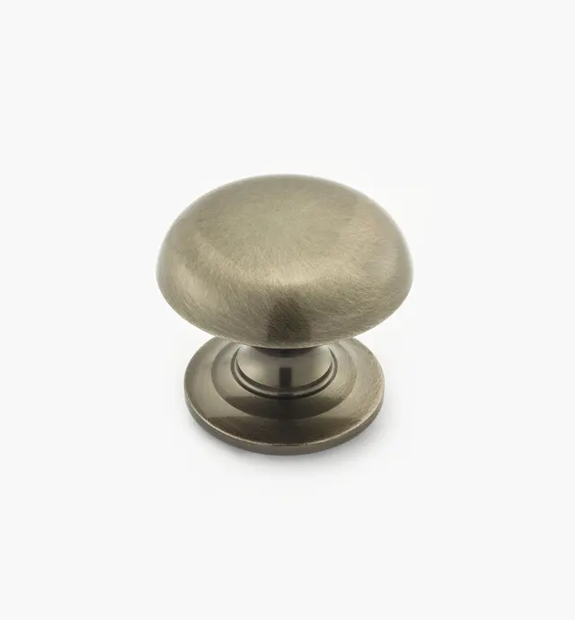 image of Turned Brass Domed Knobs