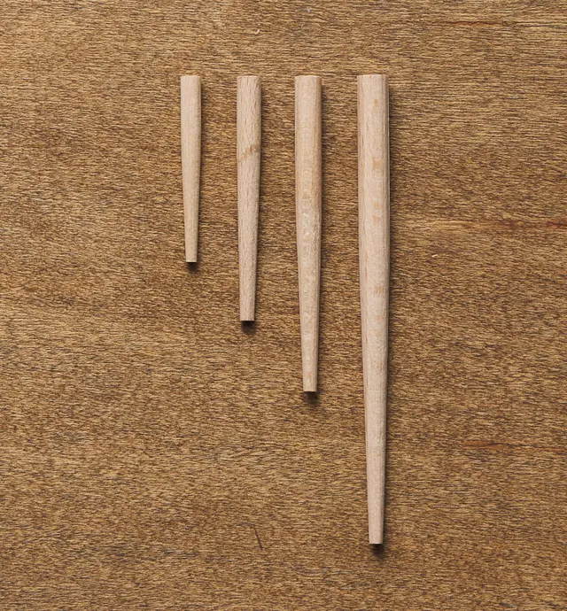 image of Clous japonais fuselés en bois