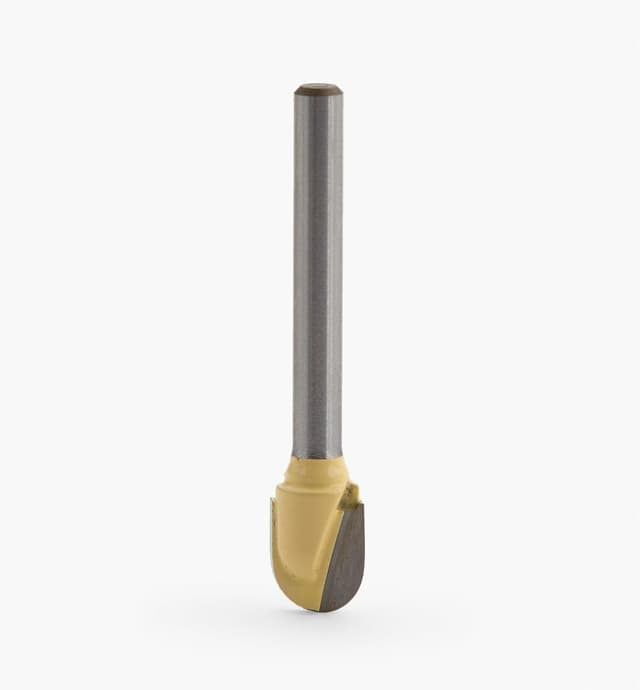 image of 1/8" Shank Carbide-Tipped Core Box Router Bit