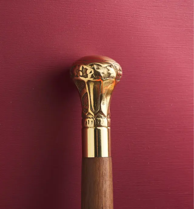 image of Brass Knob Cane Head