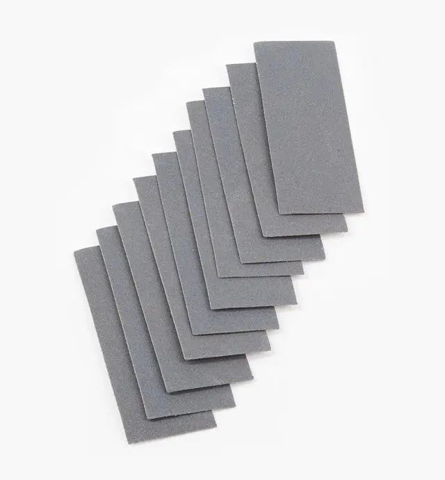image of Bandes abrasives fines de remplacement pour guide d'affûtage Galbert Drawsharp pour plane