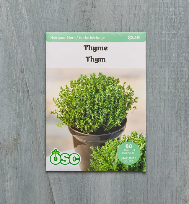 image of OSC Thyme Organic Seed Packet