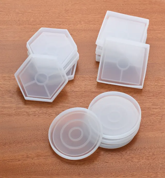 image of Lots de moules en silicone pour sous-verres
