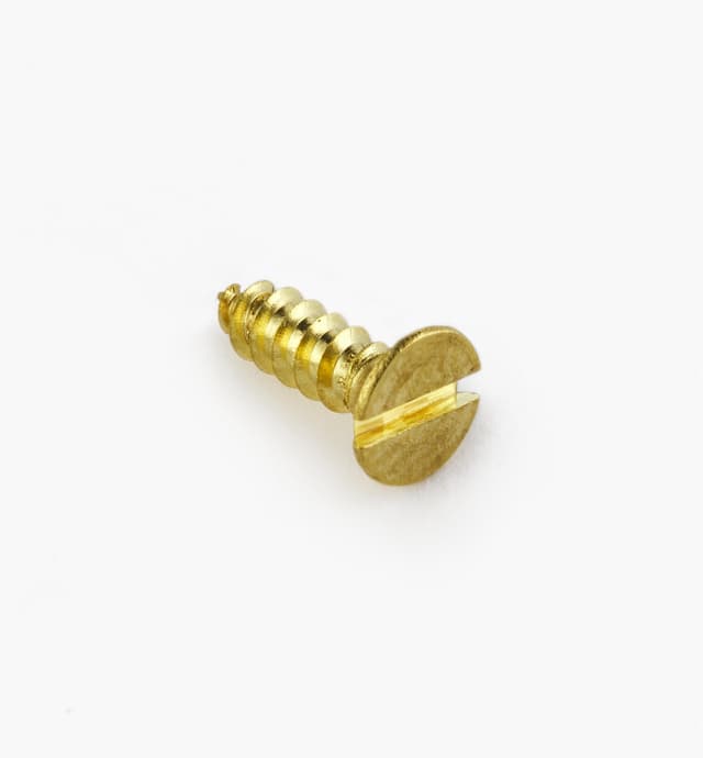 image of 3/8" #4 Flat-Head Brass Screws