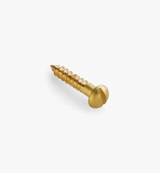 image of 5/8" #5 Round-Head Brass Screws