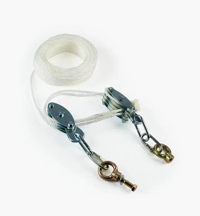image of Block and Tackle System for Steam Bending