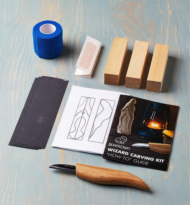 image of Ensemble de sculpture BeaverCraft – Sorcier